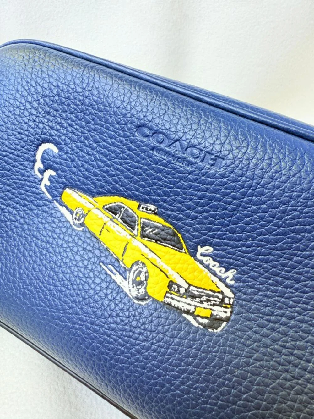 coach Small Travel Kit With Car Print cek63